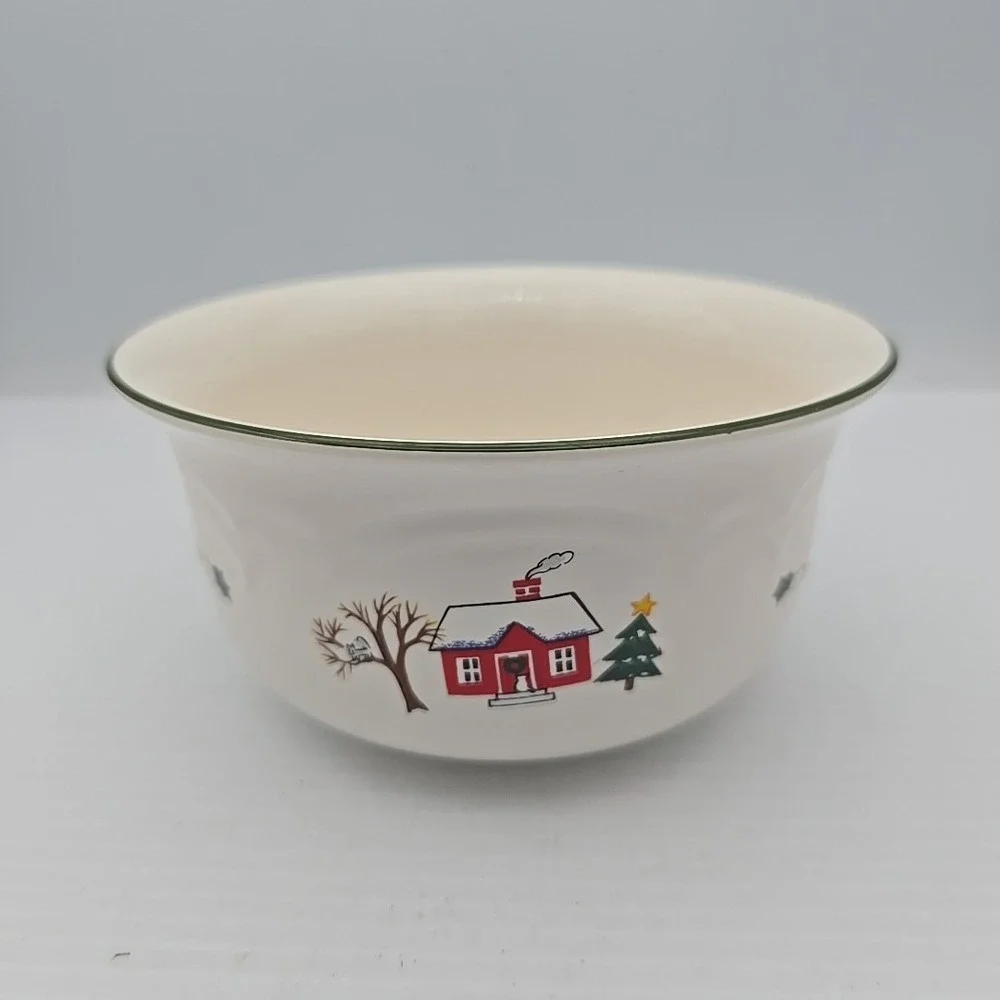 Vintage Pfaltzraff ‎ Nordic Pattern Reindeer USA Soup Cereal Bowl Retired